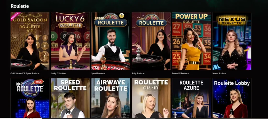 Crown Play roulette options