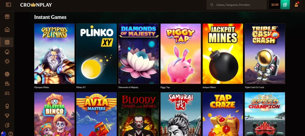CrownPlay crash games library