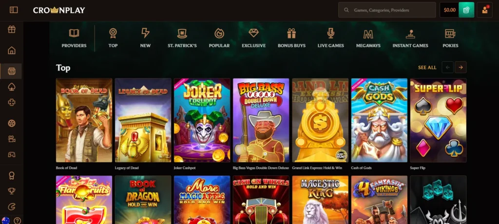 Crown Play casino pokies