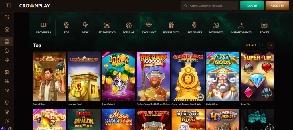 CrownPlay slot games