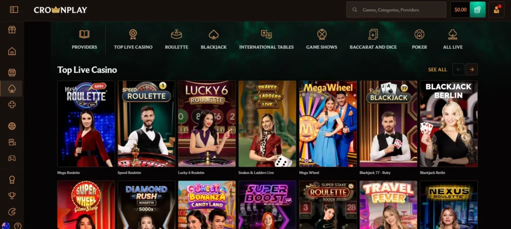 Crownplay live casino